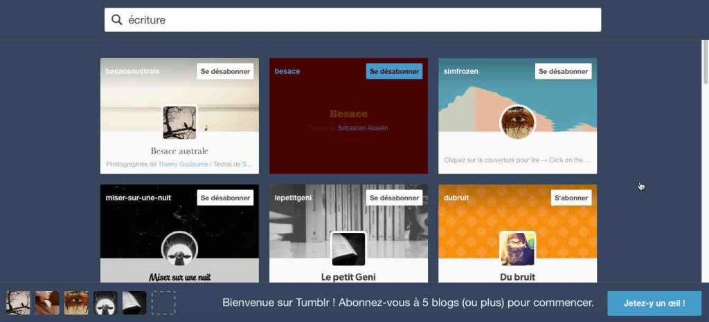 Choix de 5 blogs intéressants