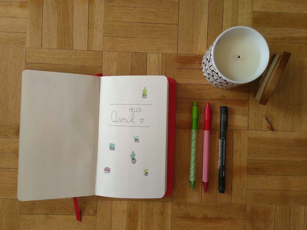 Bullet journal Avril 2018 (#1)
